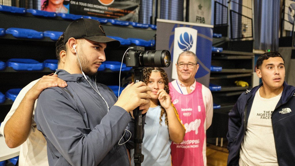 Le Club Jeunes en reportage à l&rsquo;USAP&nbsp;Basket